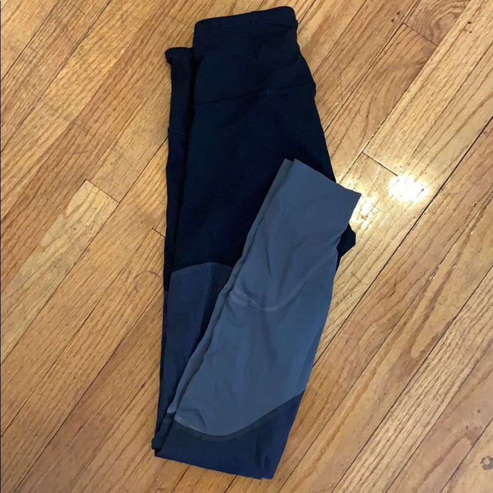 Lululemon Gray and Black Leggings